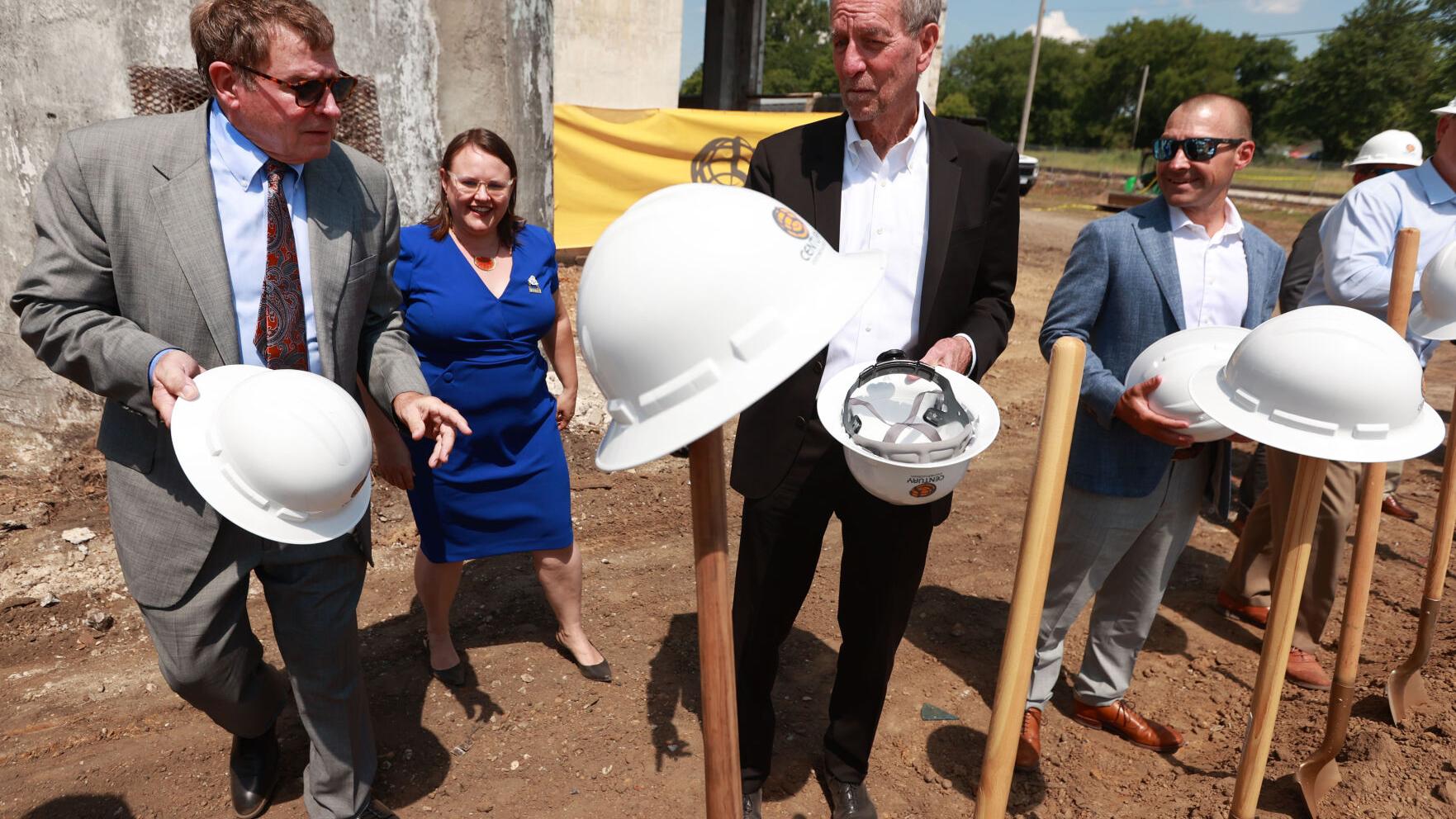 PHOTOS: Carnation building groundbreaking in downtown Tupelo